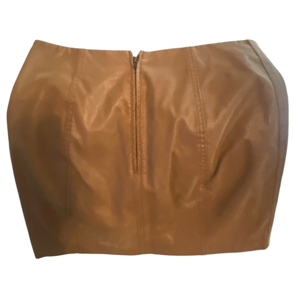 Free People Faux Leather Skirt - Picture 2 of 14